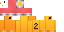 Minecraft skin texture, 64x32 legacy pixels