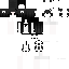 Minecraft skin texture, 64x64 pixels