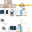 Minecraft skin texture, 64x64 pixels