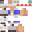Minecraft skin texture, 64x64 pixels