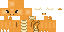Minecraft skin texture, 64x32 legacy pixels