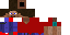 Minecraft skin texture, 64x32 legacy pixels