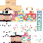 Minecraft skin texture, 64x64 pixels