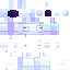 Blue Minecraft skin texture, 64x64 pixels
