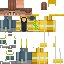 Minecraft skin texture, 64x64 pixels