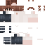 White Minecraft skin texture, 64x64 pixels