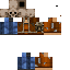 Minecraft skin texture, 64x64 pixels