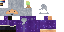 Minecraft skin texture, 64x32 legacy pixels