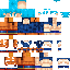 Minecraft skin texture, 64x64 pixels