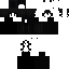 Black Minecraft skin texture, 64x64 pixels