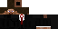 Minecraft skin texture, 64x32 legacy pixels