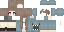 Minecraft skin texture, 64x32 legacy pixels