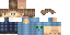 Minecraft skin texture, 64x32 legacy pixels