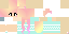 Minecraft skin texture, 64x32 legacy pixels