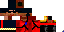Minecraft skin texture, 64x32 legacy pixels