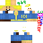 Minecraft skin texture, 64x64 pixels