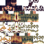 Minecraft skin texture, 64x64 pixels