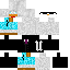 Minecraft skin texture, 64x64 pixels