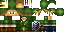 Minecraft skin texture, 64x32 legacy pixels