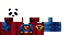 Minecraft skin texture, 64x32 legacy pixels