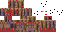 Minecraft skin texture, 64x32 legacy pixels