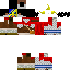 Minecraft skin texture, 64x64 pixels