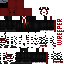 Black Minecraft skin texture, 64x64 pixels