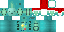 Minecraft skin texture, 64x32 legacy pixels