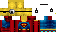 Minecraft skin texture, 64x32 legacy pixels