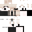 Orange Minecraft skin texture, 64x64 pixels