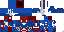 Minecraft skin texture, 64x32 legacy pixels