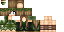 Minecraft skin texture, 64x32 legacy pixels