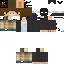 Minecraft skin texture, 64x64 pixels