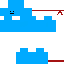 Minecraft skin texture, 64x64 pixels