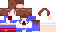 Minecraft skin texture, 64x32 legacy pixels