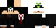 Minecraft skin texture, 64x32 legacy pixels