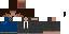 Minecraft skin texture, 64x32 legacy pixels