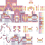 Minecraft skin texture, 64x64 pixels
