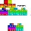 Minecraft skin texture, 64x64 pixels