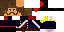 Minecraft skin texture, 64x32 legacy pixels