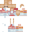 Minecraft skin texture, 64x64 pixels