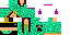 Minecraft skin texture, 64x32 legacy pixels