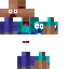 Minecraft skin texture, 64x64 pixels
