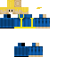 Minecraft skin texture, 64x64 pixels
