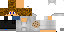 Minecraft skin texture, 64x32 legacy pixels