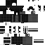 Black Minecraft skin texture, 64x64 pixels