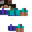 Minecraft skin texture, 64x64 pixels