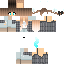 Minecraft skin texture, 64x64 pixels