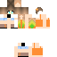 Minecraft skin texture, 64x64 pixels
