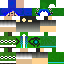 Minecraft skin texture, 64x64 pixels